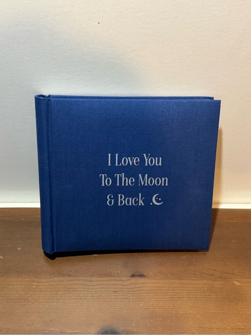Blue 'I Love You To The Moon & Back' Decorative Keepsake Book